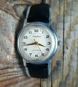 Soviet Kirovskie Poljot Watch Russia Ussr Wristwatch Men Rare Vintage 1mchz 1950