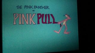 16mm Film Cartoon Pink Panther In " Pink Pull " Lpp Color 1978
