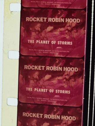 16mm Animation Cartoon Film Rocket Robin Hood In " The Planet Of Storms " Cbc