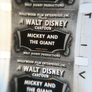 16mm Animation Cartoon Silent B&w Film Mickey And The Giant 1933