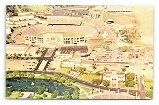 Vintage Postcard Aerial View State Fair Grounds Cotton Bowl Dallas Texas G21