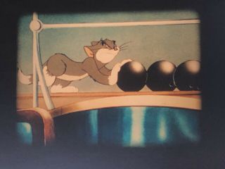 16mm Film Cartoon: The Bowling Alley - Cat - Tom & Jerry (1942) 3