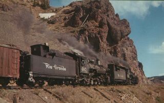 Vintage Postcard Train Denver & Rio Grande Western Rr Co Railroad K - 36 Freight