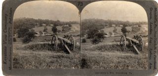 Culp ' s Hill,  Gettysburg,  Pennsylvania.  Stereoview Photo 2