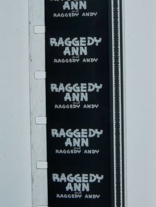 16mm Animation Cartoon Film Raggedy Ann And Raggedy Andy,  B&w Fleischer (1941)