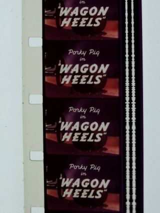 16mm animation cartoon film Wagon Heels feat.  Porky Pig 2