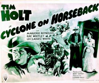 16mm Western - Adv " Cyclone On Horseback " Tim Holt,  Ray Whitley,  Marjorie Reynolds