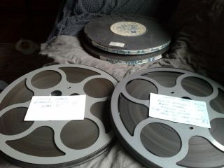 16mm Film With Hoot Gibson In " Lucky Terror " 1936 Cowboy Drama On (2) - 12 " Reels