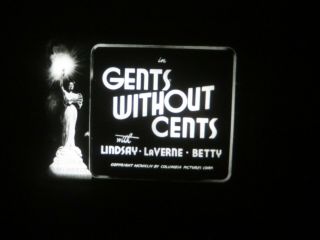 16mm Sound Short 3 Stooges " Gents Without Cents " Vg Screen Gems Print 800 