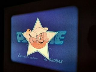 16mm Agfa Color Sound Popeye Cartoon - Complete 400 