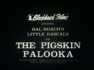 16mm Sound - " The Pigskin Palooka " - 1937 - Hal Roach 