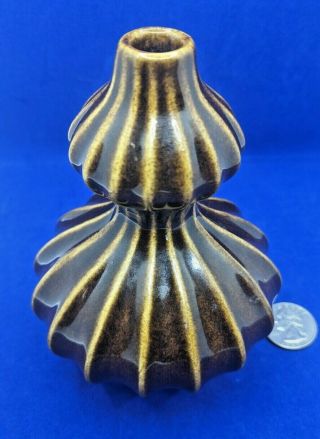 Jonathan Adler Rare Brown Pottery Vase Early Design 5.  25 " X 3.  75 " Hard To Find