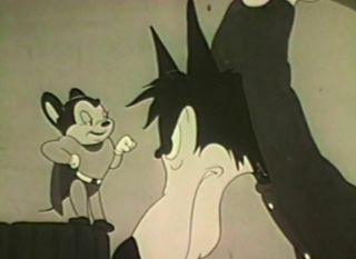 Exc Orig Mighty Mouse Show 4 Terrytoons 16mm Bw Tale Of A Dog,  Loves Labor Won,