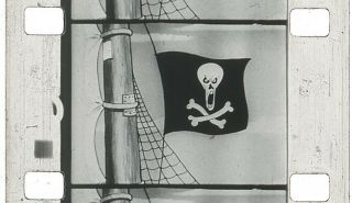 Bizarre 1933 Terrytoons Cartoon " Pirate Ship " 16mm Film Paul Terry