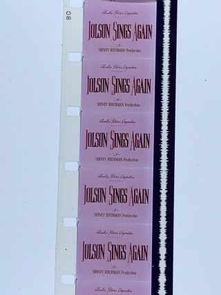 16mm Feature: Jolson Sings Again (1949) Larry Parks Fuji Color