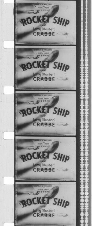 16mm Vintage Sci - Fi Feature Rocket Ship (1936) Buster Crabbe As Flash Gordon