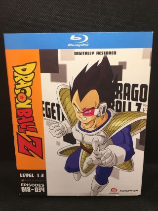 Dragon Ball Z Level 1.  2 Blu Ray 2 Disc Set Rare Oop Out Of Print Htf Anime Dbz
