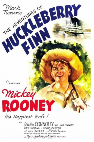 16mm The Adventures Of Huckleberry Finn - 1939,  B/w Feature Film.