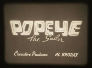 Popeye " Blinkin Beacon " (king Features 1960) 16mm Cartoon