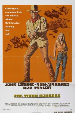 Rare 16mm Feature: The Train Robbers (cinemascope) John Wayne / Ann Margret