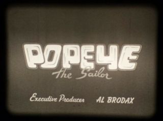 Popeye " Popeye And Buddy Brutus " (king Features 1960) 16mm Cartoon