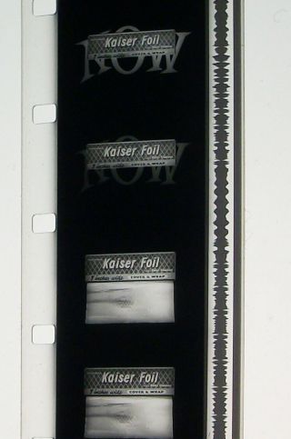 Kaiser Foil Commercial B&w 16mm Film Rolled No Reel E51