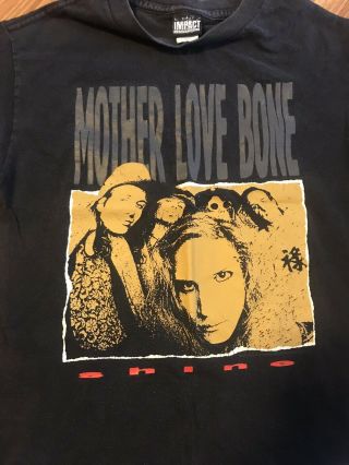 Mother Love Bone Shine Shirt Rare Pre - Pearl Jam - Andrew Wood