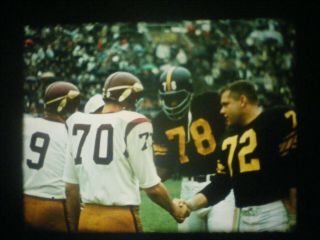 16MM SOUND - NFL PLAY BY PLAY REPORT - 1965 - REDSKINS AT STEELERS - KODACHROME 3