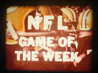 16mm Sound - Nfl Game Of The Week - Chicago Bears Beat Green Bay Packers - Nov.  1968