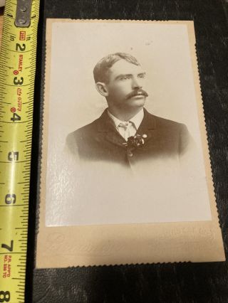 1800’s Victorian Photo Cabinet Card Man Portland Oregon
