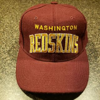Washington Redskins Vintage 1990s Arch Logo Classic Snapback Hat Rare Starter