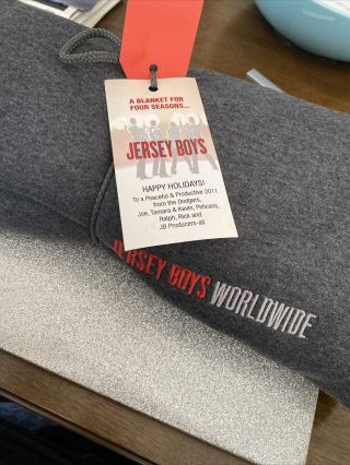 Rare Jersey Boys Worldwide Blanket Cast And Crew Gift
