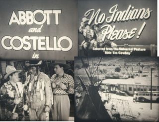 B/w 16mm Silent Film Movie Abbott & Costello No Indians Please 1948 7 " Reel 10m