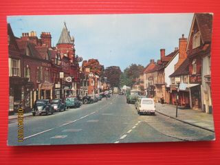 Midhurst,  High Street Vintage 1960s Postcard
