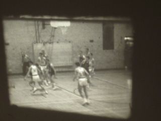 1940s Cheerleaders Basketball Game Vintage 16mm Movie Film Reel High School