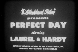 16MM FILM - PERFECT DAY - 1929 - LAUREL AND HARDY 2