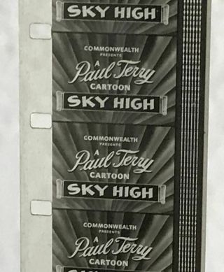 Exc Orig 16mm Sky High/flying Age Paul Terry 1927 - 28 Van Beuren Cartoon