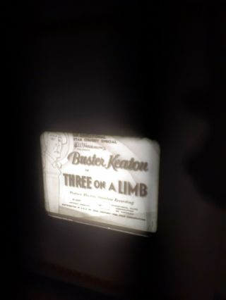 16mm Film Buster Keaton - Three On A Limb Black And White Sound