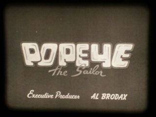 Popeye " The Last Resort " (king Features 1960) 16mm Cartoon