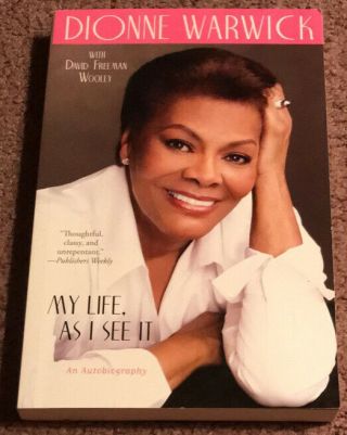 Signed My Life,  As I See It By Dionne Warwick Autographed Book Rare