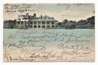 1908 Vintage Postcard Chicago Illinois Humboldt Park Pavillon