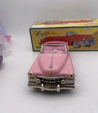 Vintage 50 ' s Fifties Tin Friction Car 1950 Pink Cadillac Open Japan RARE 2