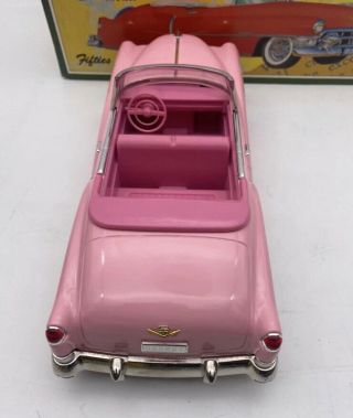 Vintage 50 ' s Fifties Tin Friction Car 1950 Pink Cadillac Open Japan RARE 3