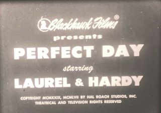 16mm Film Short PERFECT DAY Laurel & Hardy (1929) w/ Sound Blackhawk Films 2