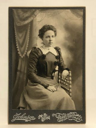Cabinet Card - Cute Young Woman – York,  Ny By Chas.  A.  Johnson
