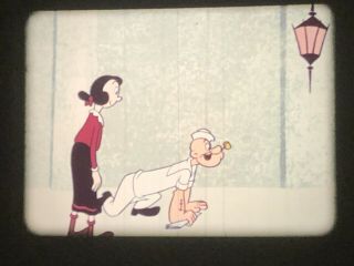 16mm Film Cartoon: Popeye The White Collar Man (1960) With Syndicate Frames