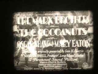 16mm Film Feature: The Cocoanuts (1929) Comedy