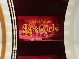 35mm Film Trailer Les Girls 1957 Gene Kelly Mitzi Gaynor Musical Kay Kendall