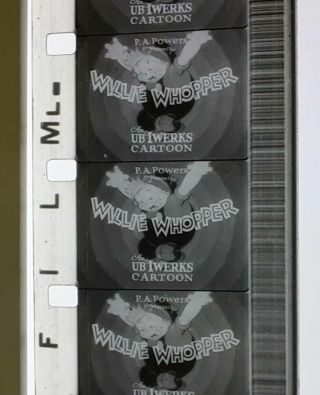 16mm Willie Whopper The Cave Man 1934 Ub Iwerks Bw Sound Cartoon