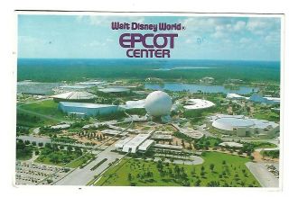 Vtg Post Card - Walt Disney World Epcot Center,  Fl 4 X 6 "